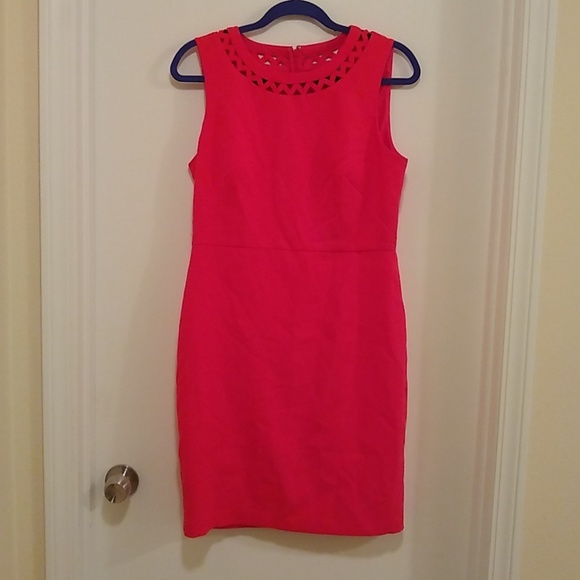 LOFT Dresses & Skirts - Loft coral sheath sleeveless dress